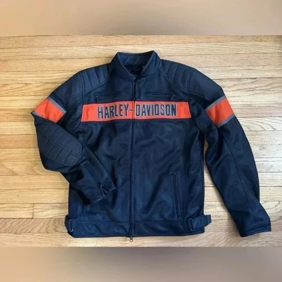 Harley Davidson motorcycle riding jacket Large Tall LT Harley-Davidson​ - Picture 2 of 11
